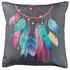 Paris Prix - Coussin Passepoil "topdream" 40x40cm Gris