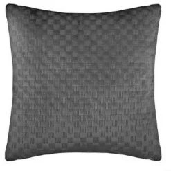 ATMOSPHERA, CRŽATEUR D'INTŽRIEUR Coussin Déco En Velours "Dolce" 40x40cm Gris