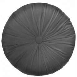 ATMOSPHERA, CRŽATEUR D'INTŽRIEUR Coussin Déco Rond "Dolce" 40cm Gris Foncé