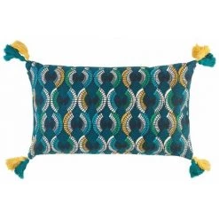 Paris Prix - Coussin Déhoussable "tzagi" 30x50cm Multicolore