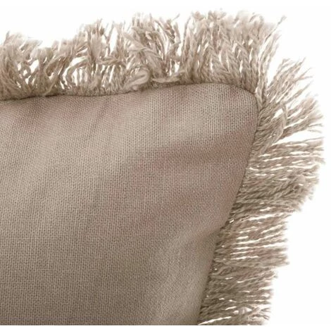 ATMOSPHERA, CRATEUR D'INTRIEUR Coussin Déhoussable Franges "Fringe" 30x50cm Lin 2 ATMOSPHERA, CRATEUR D'INTRIEUR Coussin Déhoussable Franges "Fringe" 30x50cm Lin – Image 2