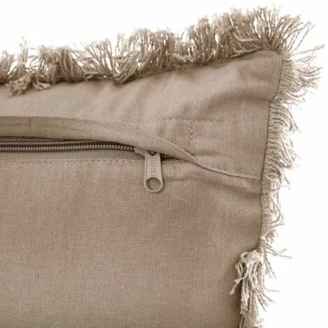 ATMOSPHERA, CRATEUR D'INTRIEUR Coussin Déhoussable Franges "Fringe" 30x50cm Lin 3 ATMOSPHERA, CRATEUR D'INTRIEUR Coussin Déhoussable Franges "Fringe" 30x50cm Lin – Image 3