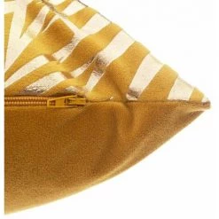ATMOSPHERA, CRŽATEUR D'INTŽRIEUR Coussin Déhoussable Velours "Tropicor" 30x50cm Ocre -France Coussin et housse de coussin Soldes Boutique 33661852 3