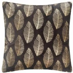 ATMOSPHERA, CRŽATEUR D'INTŽRIEUR Coussin Déhoussable Velours "Tropicor" 40x40cm Gris