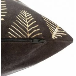 ATMOSPHERA, CRŽATEUR D'INTŽRIEUR Coussin Déhoussable Velours "Tropicor" 40x40cm Gris -France Coussin et housse de coussin Soldes Boutique 33662071 3