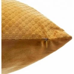 ATMOSPHERA, CRŽATEUR D'INTŽRIEUR Coussin Déhoussable Velours "Bulle" 45x45cm Ocre -France Coussin et housse de coussin Soldes Boutique 33662209 3