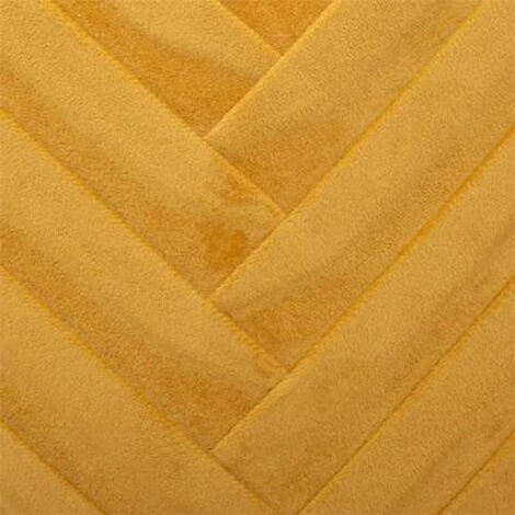 ATMOSPHERA, CRATEUR D'INTRIEUR Coussin Déhoussable Velours "Tressé" 40x40cm Ocre 3 ATMOSPHERA, CRATEUR D'INTRIEUR Coussin Déhoussable Velours "Tressé" 40x40cm Ocre – Image 3