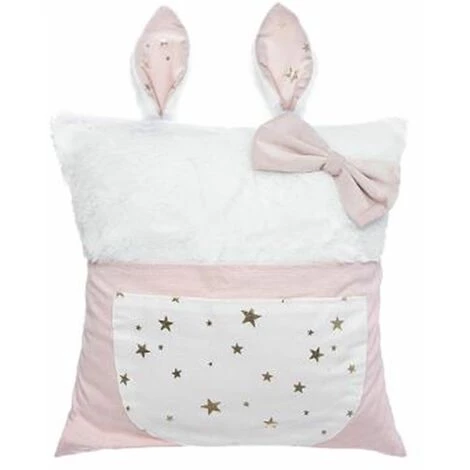 ATMOSPHERA FOR KIDS Coussin Pour Enfant "Range-Pyjama" 40x40cm Rose 1 ATMOSPHERA FOR KIDS Coussin Pour Enfant "Range-Pyjama" 40x40cm Rose