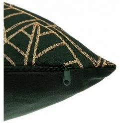 ATMOSPHERA, CRŽATEUR D'INTŽRIEUR Coussin Déco En Velours "Lur" 40x40cm Vert -France Coussin et housse de coussin Soldes Boutique 33664462 3