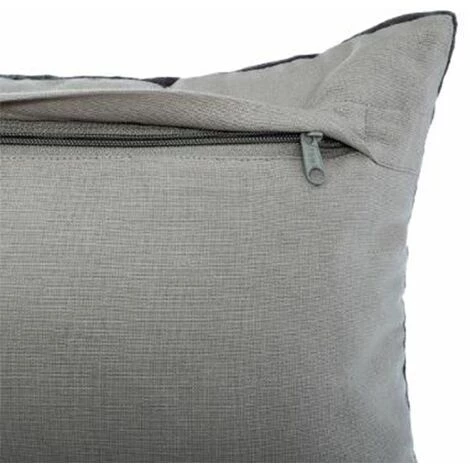 ATMOSPHERA, CRATEUR D'INTRIEUR Coussin Déco En Velours "Patch" 30x50cm Gris 3 ATMOSPHERA, CRATEUR D'INTRIEUR Coussin Déco En Velours "Patch" 30x50cm Gris – Image 3
