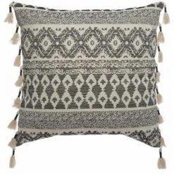 ATMOSPHERA, CRŽATEUR D'INTŽRIEUR Coussin Déco "Ritual" 60x60cm Noir & Blanc