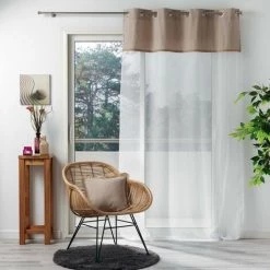 Paris Prix - Coussin Déco Carré "kelonia" 40x40cm Naturel -France Coussin et housse de coussin Soldes Boutique 33665058 3