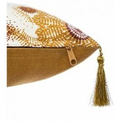 ATMOSPHERA, CRŽATEUR D'INTŽRIEUR Housse De Coussin Imprimé "Rosaca" 40x40cm Ocre -France Coussin et housse de coussin Soldes Boutique 33665194 3