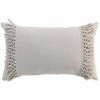 Paris Prix - Coussin Déco à Franges "salma" 30x50cm Lin