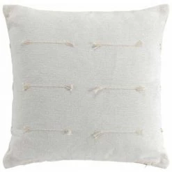 Paris Prix - Housse De Coussin "fileo" 40x40cm Naturel
