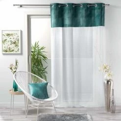 Paris Prix - Coussin Velours Déco "melrose" 40x40cm Pétrole -France Coussin et housse de coussin Soldes Boutique 33671631 4