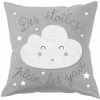 ATMOSPHERA FOR KIDS Coussin Déco Enfant "Bouclette" 40x40cm Gris