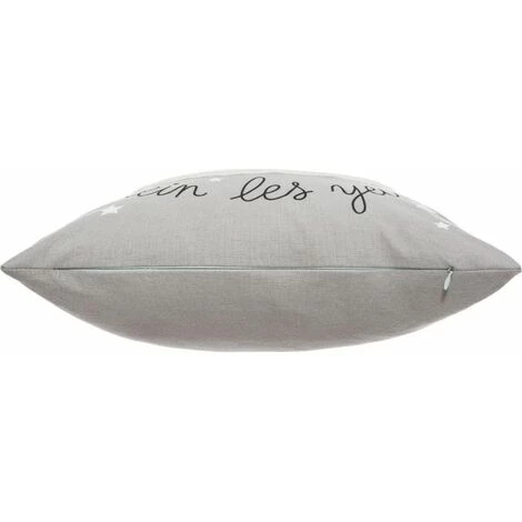 ATMOSPHERA FOR KIDS Coussin Déco Enfant "Bouclette" 40x40cm Gris 3 ATMOSPHERA FOR KIDS Coussin Déco Enfant "Bouclette" 40x40cm Gris – Image 3