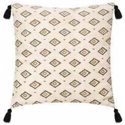 ATMOSPHERA, CRŽATEUR D'INTŽRIEUR Coussin Déco Imprimé "Safari" 60x60cm Ivoire