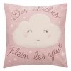ATMOSPHERA FOR KIDS Coussin Déco Enfant "Bouclette" 40x40cm Rose