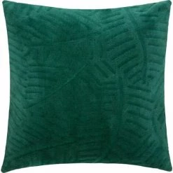 ATMOSPHERA, CRŽATEUR D'INTŽRIEUR Coussin Déhoussable "Feuille 3D" 40x40cm Vert