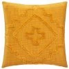 ATMOSPHERA, CRATEUR D'INTRIEUR Coussin Déco Tufté "Inca" 40x40cm Ocre
