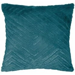 ATMOSPHERA, CRŽATEUR D'INTŽRIEUR Coussin Déco 3D à Motifs "Four Geo" 45x45cm Bleu