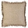 Paris Prix - Coussin Déhoussable "raphia" 40x40cm Naturel