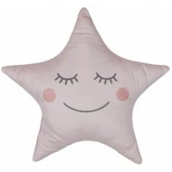 Paris Prix - Coussin Déco Enfant "étoile" 37x44cm Rose