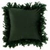 Paris Prix - Coussin Déco "plumes" 45cm Vert Foncé