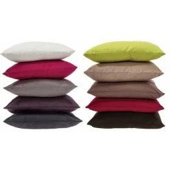 ATMOSPHERA, CRŽATEUR D'INTŽRIEUR Coussin Déhoussable "Jovi" 38x38cm Ivoire -France Coussin et housse de coussin Soldes Boutique 33703556 4