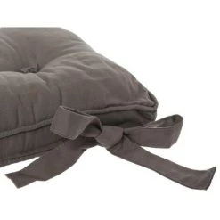 ATMOSPHERA, CRŽATEUR D'INTŽRIEUR Galette De Chaise "5 Boutons" 40x40cm Gris -France Coussin et housse de coussin Soldes Boutique 33703589 3