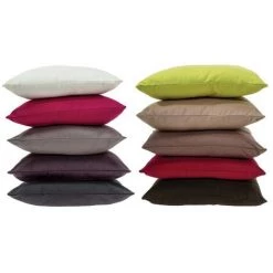 ATMOSPHERA, CRŽATEUR D'INTŽRIEUR Coussin Déhoussable "Jovi" 38x38cm Rouge -France Coussin et housse de coussin Soldes Boutique 33705252 5