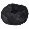 Paris Prix - Coussin Rond Pour Chien & Chat "fluffy" 55cm Noir