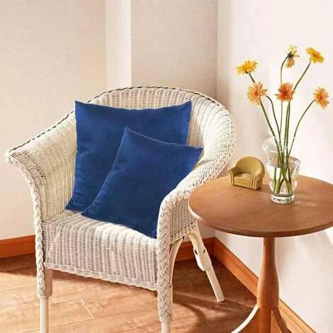 AIDUCHO Velours Housse De Coussin 50x50 Cm Décoratif Canapé Home Decor Taie D'oreiller Super Doux Decoration Maison Salon Chambre Pour Canapé - Bleu Marine 3 AIDUCHO Velours Housse De Coussin 50x50 Cm Décoratif Canapé Home Decor Taie D'oreiller Super Doux Decoration Maison Salon Chambre Pour Canapé - Bleu Marine – Image 3