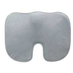 ZEBRAA 45x35x7cm Coussin De Siège Doux Et Portable En Mousse Lavable En Mousse à Mémoire De Forme Grise -France Coussin et housse de coussin Soldes Boutique 33768515 4