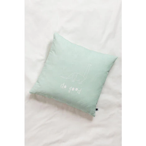 Coussin Carré En Coton (43x43 Cm) Dinus Kids SKLUM Coton - Mousse De Céladon 2 Coussin Carré En Coton (43x43 Cm) Dinus Kids SKLUM Coton - Mousse De Céladon – Image 2