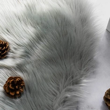 BARES Coussin De Chaise En Fausse Fourrure Siège De Canapé Rond En Peau De Mouton 4 BARES Coussin De Chaise En Fausse Fourrure Siège De Canapé Rond En Peau De Mouton – Image 4