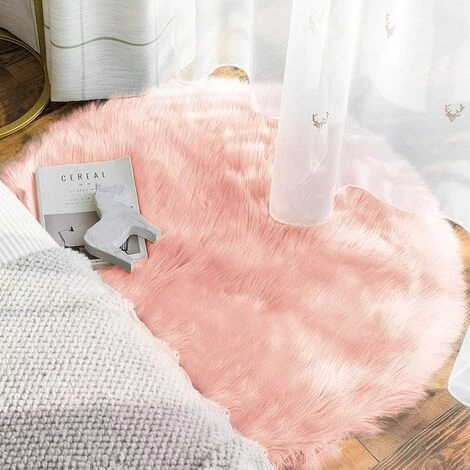 BARES Coussin De Chaise En Fausse Fourrure Siège De Canapé Rond En Peau De Mouton 2 BARES Coussin De Chaise En Fausse Fourrure Siège De Canapé Rond En Peau De Mouton – Image 2