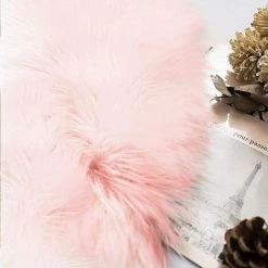 BARES Coussin De Chaise En Fausse Fourrure Siège De Canapé Rond En Peau De Mouton 8 BARES Coussin De Chaise En Fausse Fourrure Siège De Canapé Rond En Peau De Mouton -France Coussin et housse de coussin Soldes Boutique 34052622 4