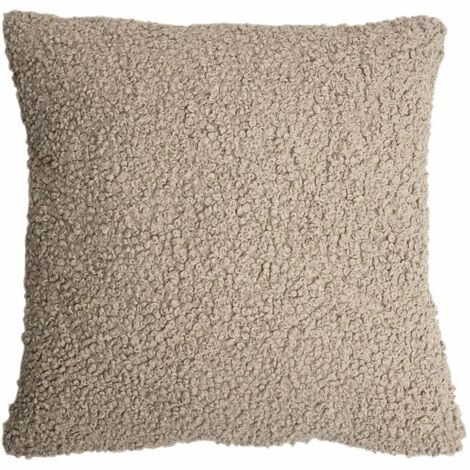 RIDEAUDISCOUNT Housse De Coussin 40 X 40 Cm Déhoussable Effet Bouclette Taupe - Brun 1 RIDEAUDISCOUNT Housse De Coussin 40 X 40 Cm Déhoussable Effet Bouclette Taupe - Brun