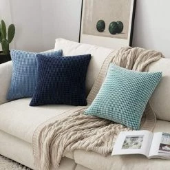 Triomphe Housse De Coussin Triomphe, Housse De Coussin 2 Pièces En Peluche Carré Bleu Ciel, Convient Pour Table De Salon, Chaise, Coussin De Canapé Lit 8 Triomphe Housse De Coussin Triomphe, Housse De Coussin 2 Pièces En Peluche Carré Bleu Ciel, Convient Pour Table De Salon, Chaise, Coussin De Canapé Lit -France Coussin et housse de coussin Soldes Boutique 34964430 4