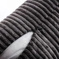 Triomphe Housse De Coussin Triomphe, Taie D'oreiller 2 Pièces En Velours Côtelé Gris, Résistante à L'usure Et Douce, Convient Pour Table De Salon, Chaise, Coussin De Canapé-lit -France Coussin et housse de coussin Soldes Boutique 34964463 5