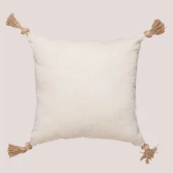 Coussin Carré Coton (45x45 Cm) Almiz SKLUM Coton - Beige Crème