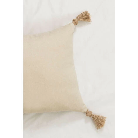 Coussin Carré Coton (45x45 Cm) Almiz SKLUM Coton - Beige Crème 4 Coussin Carré Coton (45x45 Cm) Almiz SKLUM Coton - Beige Crème – Image 4