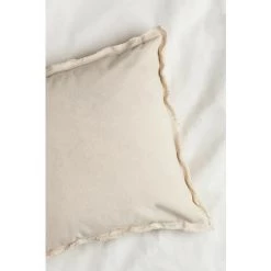 Coussin Carré En Coton (45x45 Cm) Cliff SKLUM Viscose - Coton - Barbe à Papa Fumée -France Coussin et housse de coussin Soldes Boutique 34978286 4