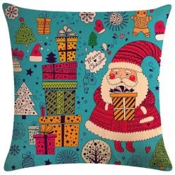 ASUPERMALL 1 Pc Decorations De Noel Pour Noel Taie D'Oreiller Pillow Cover Coussin Decor A La Maison, Type 1 - Type 1