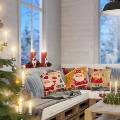 ASUPERMALL 1 Pc Decorations De Noel Pour Noel Taie D'Oreiller Pillow Cover Coussin Decor A La Maison, Type 1 - Type 1 9 ASUPERMALL 1 Pc Decorations De Noel Pour Noel Taie D'Oreiller Pillow Cover Coussin Decor A La Maison, Type 1 - Type 1 -France Coussin et housse de coussin Soldes Boutique 35812106 5