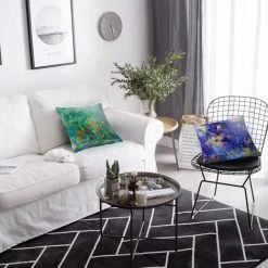 ASUPERMALL Taie D'Oreiller Colore 45 * 45CM Geometrique Marbre Texture Taie D'Oreiller Super Doux Throw Canape Lit Housse De Coussin Protecteur, Type 15 - Type 15 -France Coussin et housse de coussin Soldes Boutique 35812154 3