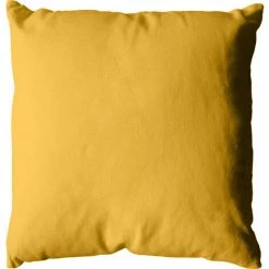 ENJOY HOME Coussin Déhoussable CHABY 100% Bachette Polyester - 40 X 40 Cm Uni JAUNE